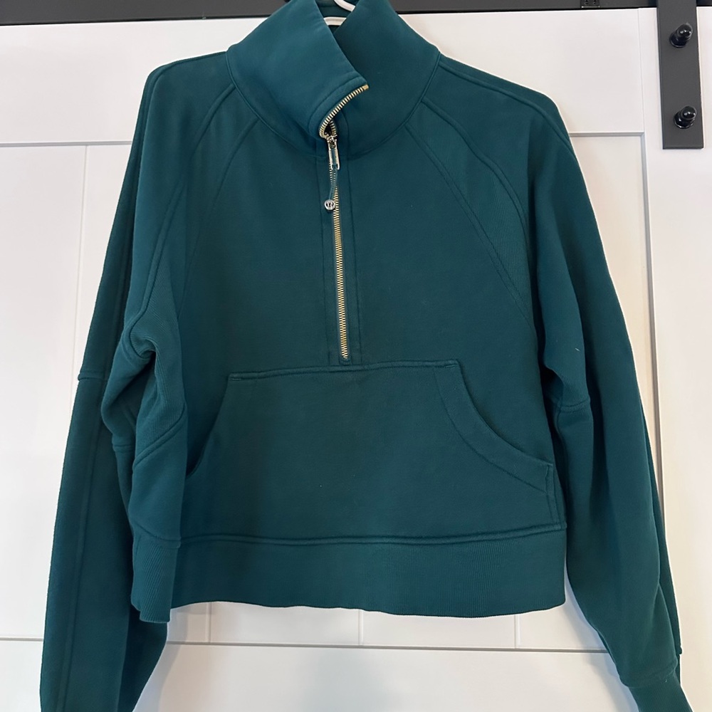 lululemon athletica Teal Cowl Neck Sweater